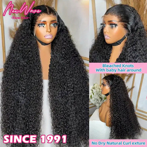 Perruque Premium Longue Sans Colle Pré-coupée Pré-décolorée Pré-épilée en <span class=keywords><strong>Cheveux</strong></span> Humains Vierges Indiens avec Fermeture en Dentelle HD Transparente Prête à Porter Effet Mouillé - Product Image 5