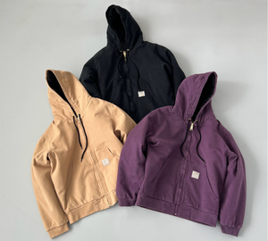 Giacca Trapuntata da Uomo Stile High Street con Logo Personalizzato in Cotone Pesante 500gsm, Calda <span class=keywords><strong>Felpa</strong></span> Invernale Unisex Oversize con <span class=keywords><strong>Zip</strong></span> e Lavaggio Acido - Product Image 6