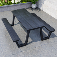 Tables et chaises de restaurant d'extérieur pour la vente en gros, bancs de parc et de jardin, bancs de centre commercial avec tables