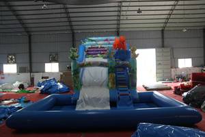 WINSUN <span class=keywords><strong>Toboggan</strong></span> aquatique <span class=keywords><strong>gonflable</strong></span> géant commercial d'extérieur, jouets gonflables dinosaures, accessoires pour toboggans aquatiques, <span class=keywords><strong>piscine</strong></span> pour l'été - Product Image 3