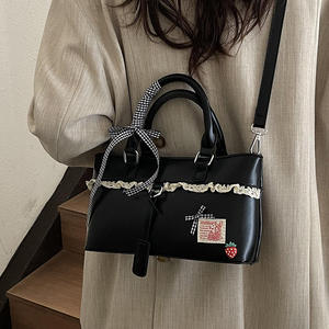 Bolso de mano de color sólido, muy vendido, de piel sintética para mujer, bolso de hombro rectangular, bolso de axila. - Product Image 4