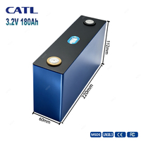 Sel Baterai LiFePO4 CATL 3.2V 180Ah Asli 3000 Siklus 3.2V LFP Prismatic Cell untuk Penyimpanan Energi UPS Sistem Tenaga Surya