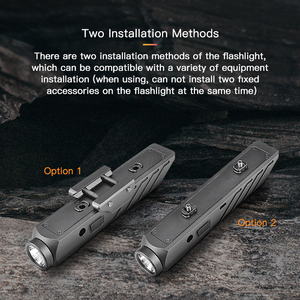 2025 có thể sạc lại cấu hình thấp Thiết kế chiến thuật đèn pin 1450 lumen màu xanh lá cây chùm tia laser Combo nhôm hợp kim Torch ánh sáng - Product Image 4