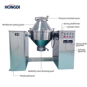 Mezcladora de Doble Cono y Doble Accionamiento, Mezcladora Rotativa de Acero Inoxidable para Polvo, Mezcladora para Alimentos, Productos Químicos y Materiales en Polvo - Product Image 3