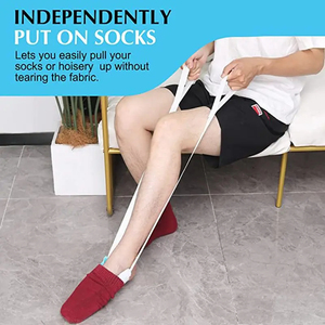 Herramienta Auxiliar para Calzar Calcetines Novax, Cordón Elástico Ajustable para Personas Mayores y Mujeres Embarazadas Después de una Lesión, Hecho en China - Product Image 2