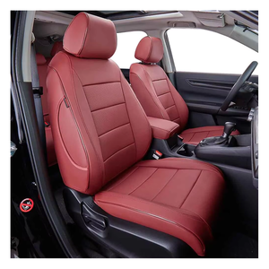 Ensemble complet de housses de siège en cuir Nappa imperméable pour <span class=keywords><strong>5</strong></span> places, housses de siège personnalisées pour voitures Mitsubishi <span class=keywords><strong>Outlander</strong></span> - Product Image 1