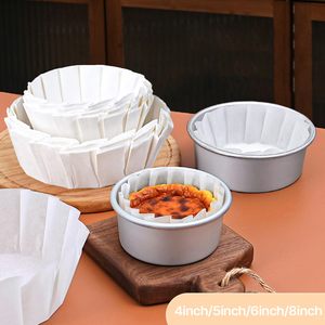 Tùy Chỉnh Không Dính Basques Bánh Pho Mát Giấy Nướng Bánh Không Khí Nồi Chiên Lò Vi Sóng Lò Nồi Chiên Không Khí Lót Dùng Một Lần Giấy Da Giấy Bánh - Product Image 6