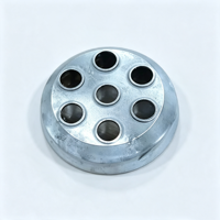 Réflecteur à 7 LED en alliage d'aluminium usiné CNC de précision, testé par pulvérisation de sel, pour l'éclairage industriel