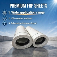 Rouleau de feuille de fibre de verre avec gelcoat FRP pour carrosserie de camion, panneau de construction pour murs et toits de camping-car, matériau durable et imperméable