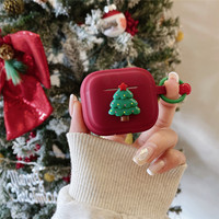 Étui pour AirPods, thème automne-hiver-Noël, étui de protection pour la 4ème et 3ème génération, en silicone, arbre de Noël