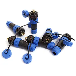 SP13 עמיד למים IP68 מחבר 2 3 4 5 6 7 9 פינים תקע כבל שקע SP13 זכר Plug and SP13 שקע נקבה