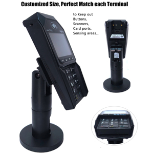 Tùy chỉnh đ<span class=keywords><strong>i</strong></span>ều chỉnh góc xoay thiết bị đầu cuố<span class=keywords><strong>i</strong></span> POS đứng chủ thẻ tín dụng máy chủ POS Bracket cho ingenico làn đường 3000/7000 - Product Image 6