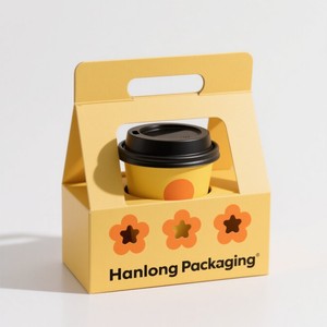 Boîte porte-gobelet en papier jetable de conception personnalisée de qualité supérieure 16 <span class=keywords><strong>oz</strong></span> <span class=keywords><strong>12</strong></span> <span class=keywords><strong>oz</strong></span> 18 <span class=keywords><strong>oz</strong></span> Boîte recyclable faite à la main enduite pour les petites entreprises - Product Image 3