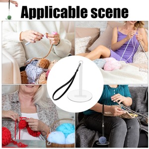 Support <span class=keywords><strong>de</strong></span> rangement portable pour fil <span class=keywords><strong>de</strong></span> poignet <span class=keywords><strong>de</strong></span> 3mm d'épaisseur avec dragonne en cuir et support rotatif pour boule <span class=keywords><strong>de</strong></span> fil Kit <span class=keywords><strong>de</strong></span> couture pour <span class=keywords><strong>Amazon</strong></span> Hot Item - Product Image 3