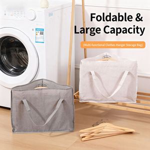 Bolsa de Almacenamiento para Colgadores, Gran Capacidad, Triangular, Plegable, Apilable, Estilo Moderno y Minimalista, Ahorro de Espacio en el Baño - Product Image 1