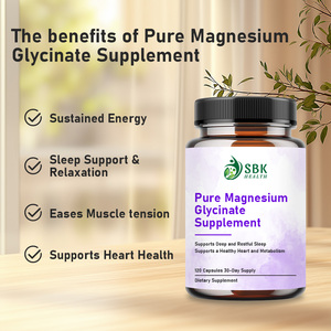 Cápsulas de Suplemento de Glicinato de Magnesio Puro Más Vendidas, Favorecen un Corazón y un Metabolismo Saludables, Puede Ayudar a Relajar los Músculos - Product Image 4