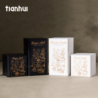 Boîtes en étain carrées réutilisables Tianhui personnalisées pour l'emballage des grains de café