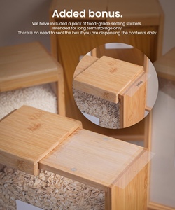 Trong Suốt Hạt Tre Thân Thiện Với Môi Hình Chữ Nhật Lưu Trữ Hộp Với Độ Tươi Bảo Quản Cho Thực Phẩm Sử Dụng - Product Image 6