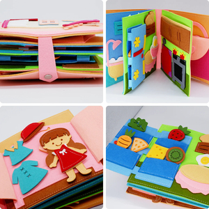 Jumon Newest Farm Theme Felt Busy Board Sensory Board Early Educational Audio <b>Books</b> Eco-Friendly Durable for Toddlers JBK-8 - Product Image 6