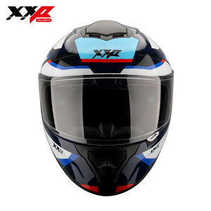 Nouveaux casques de moto intégraux ABS à double visière, grand spoiler, boucle à dégagement rapide, taille XXL, XXP, certifiés DOT, Warrior - Product Image 4