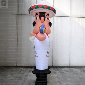 Grand mannequin gonflable mexicain <span class=keywords><strong>de</strong></span> 3 mètres, en tissu Oxford, sur le thème du Cinco <span class=keywords><strong>de</strong></span> Mayo, pour la présentation alimentaire - Product Image 3