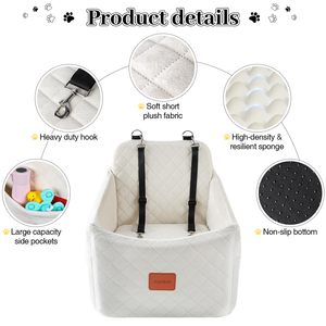 Ultra Weiches Hundebett Waschbarer Bezug Unterstützendes Design für Komfort Hunde-Autositz Großhandel Erhöhter Neuer Design Hundeträger Autositz - Product Image 5