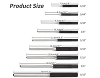 9 Pcs/Lot épingles à tête ronde poinçon avec marteau pour poignée en acier rouleau goupille poinçon ensemble d'outils