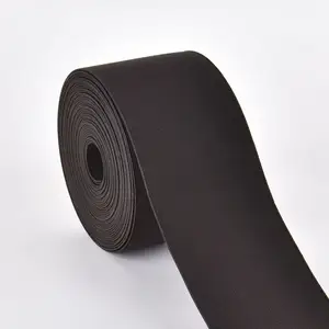 High Elasticity 70mm Black Woven Elastic Tape Roll