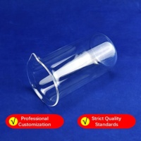 Bécher en quartz fondu SiO2 de pureté 99,99 %, résistant à la chaleur, pour usage en laboratoire et semi-conducteurs, personnalisable 50 ml-2000 ml, >90 %