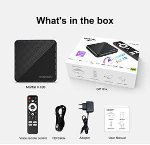 Boîtier Android TV BT5.4 Wifi 6 avec <span class=keywords><strong>Google</strong></span> Assistant, lecteur multimédia de streaming pour cinéma maison intelligent - décodeur - Product Image 6