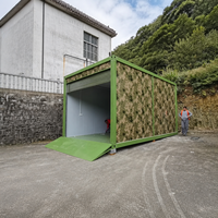 Garage préfabriqué en conteneur, abri de stockage en acier, maison modulaire en conteneur en kit, abri de voiture ouvert pour entrepôt et atelier