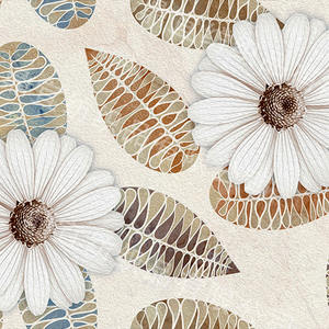 Tissus d'impression simples 100% polyester, 8 motifs, 1 pièce, motifs de marguerite, utilisés pour les vêtements, les sacs, etc. - Product Image 3