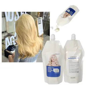 professional salon product bleaching hair dye cream for blonde 500g oem white hair up to 9 levels wholesale