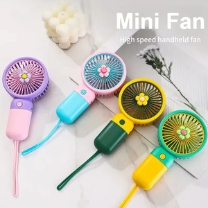 Venta al por Mayor de Nuevos y Lindos Ventiladores USB Portátiles con Diseño de Frutas y Flores, Recargables, Productos Inteligentes para el Hogar - Product Image 6