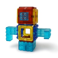 Bloques Magnéticos Mini, Juguetes Educativos de Construcción, Juego de Diseño DIY para Armar Robots y Modelos de Autos