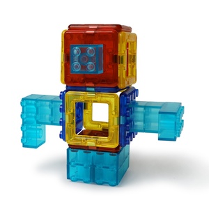 Magnet Block <strong>Mini</strong> Toys Educational Bricks Assembly Toy DIY Designer <strong>Robot</strong> and Car Model Set - Product Image 3