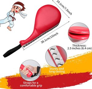 TANEMUDO - Juego <span class=keywords><strong>de</strong></span> Palas <span class=keywords><strong>de</strong></span> <span class=keywords><strong>Taekwondo</strong></span> Ajustables y Suaves con Muñequeras - Entrenamiento <span class=keywords><strong>de</strong></span> Boxeo, Karate, Muay Thai, MMA - Product Image 3