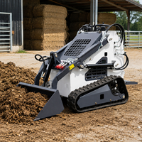 Mini-chargeuse compacte sur chenilles Kubota avec moteur diesel, 360 kg - 380 kg, pour travaux de terrassement et déchiquetage, livraison rapide