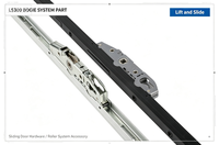Quincaillerie personnalisable pour portes coulissantes européennes, accessoires commerciaux en aluminium pour fenêtres
