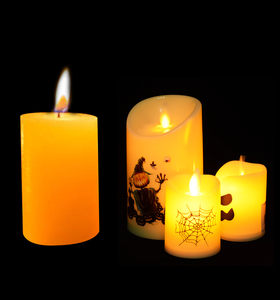 IShine 2'' Flameless Eco-Friendly LED Pillar <strong>Candle</strong> <strong>1</strong> LED Wax Drip Light-Up Battery Operated Home Decoration Christmas New Year - Product Image 5