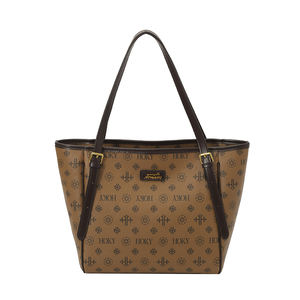 Sac fourre-tout en PU à motif géométrique tendance, fermeture éclair, doublure en polyester. Sac à main portable de créateur pour diverses occasions. - Product Image 2