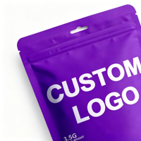 Sachet Doypack Violet Refermable Qualité Alimentaire Résistant aux Chocs et à l'Humidité Personnalisable Certifié ISO9001 pour Sucre et Nouilles