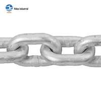 Cadena de Eslabones Soldados HIDEA, Estándar Australiano, Grado L, Acero al Carbono, Galvanizado en Caliente, Negro, Diámetro de 5~24 mm, Agrícola