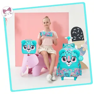 BunnyFly Juego de 3 Mochilas Escolares con Ruedas para Estudiantes de Primaria Unisex, Maleta <span class=keywords><strong>Infantil</strong></span> de Gran Capacidad - Product Image 6