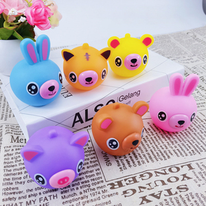 ของเล่นบีบคลายเครียด PVC รูปสัตว์ มีเสียง บีบแล้วมีเสียง - Product Image 2