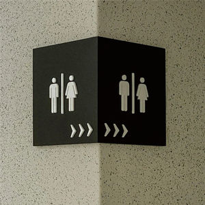 דקו סימן יוקרה הוביל צלחות דלת דלת משרד אקריליק 3D מודרני & מספר בית עמיד למים עבור חדר אמבטיה וילה & שימוש במלון - Product Image 5