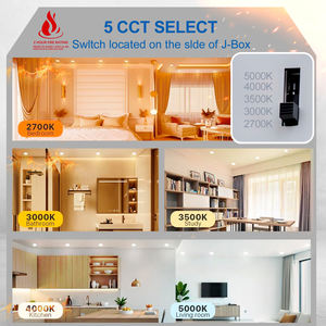 <span class=keywords><strong>Downlight</strong></span> comercial con clasificación de fuego, dos capas UL263 L505, luz de olla ignífuga estándar, <span class=keywords><strong>Downlight</strong></span> empotrable Led - Product Image 6