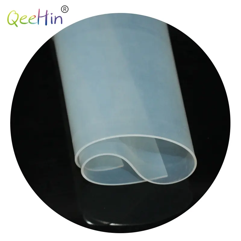 Lámina de goma elástica de silicona, no tóxica, transparente, resistente al uso, para máquina industrial