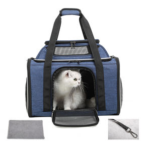 Pabrik grosir hewan peliharaan portabel perjalanan tas besar hewan peliharaan mewah tas Carrier hewan peliharaan kandang kucing anak anjing tas bahu dengan tali - Product Image 6