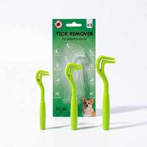 Kit de suppression des tiques 3-en-1 en gros et outil de retrait pour chiens, chats, humains, chevaux – Extracteur de tiques sûr pour animaux de compagnie avec poignée ergonomique - Product Image 3